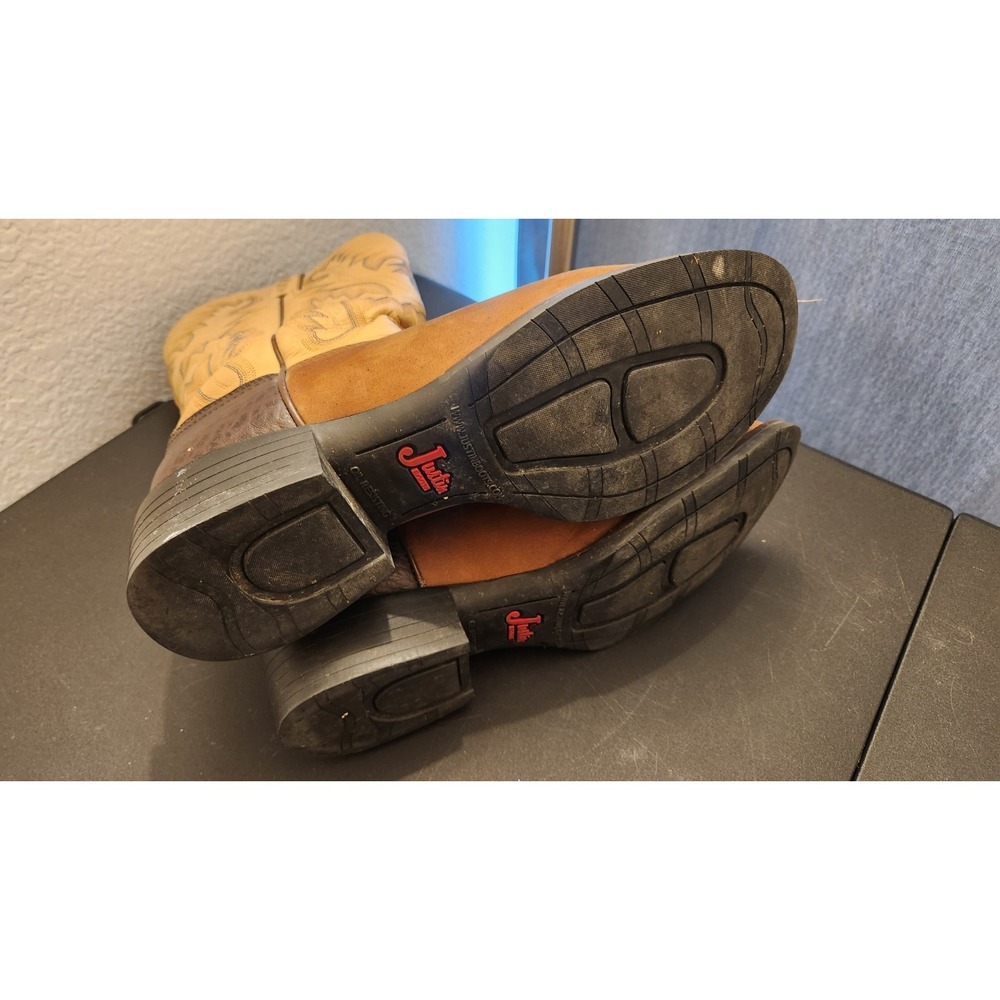 Justin Men's Frontier Western‎ Boots - Picture 7 of 8